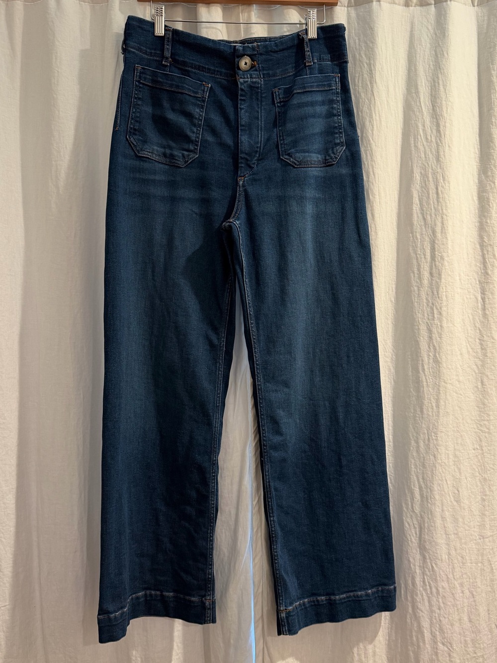 THE COLETTE FULL-LENGTH WIDE-LEG JEANS BY MAEVE - Picture 3 of 6